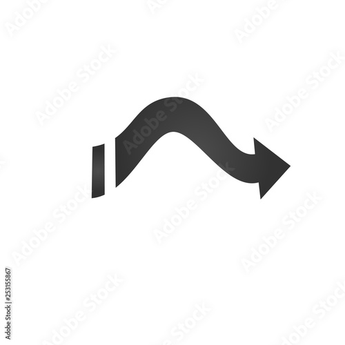 wavy arrow icon. Change dir...