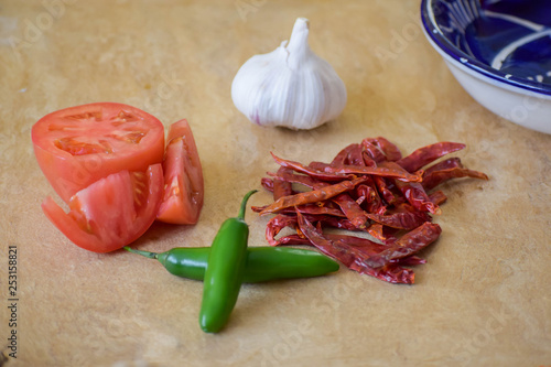 Various herbs and spices