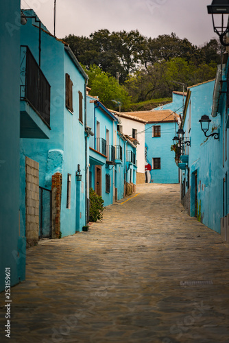 Obraz na plátně Juzcar smurf village