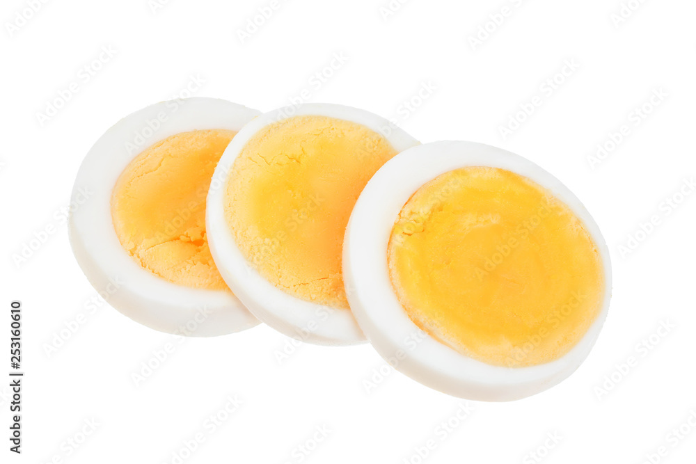 Premium Photo  Hard boiled eggs isolated on white