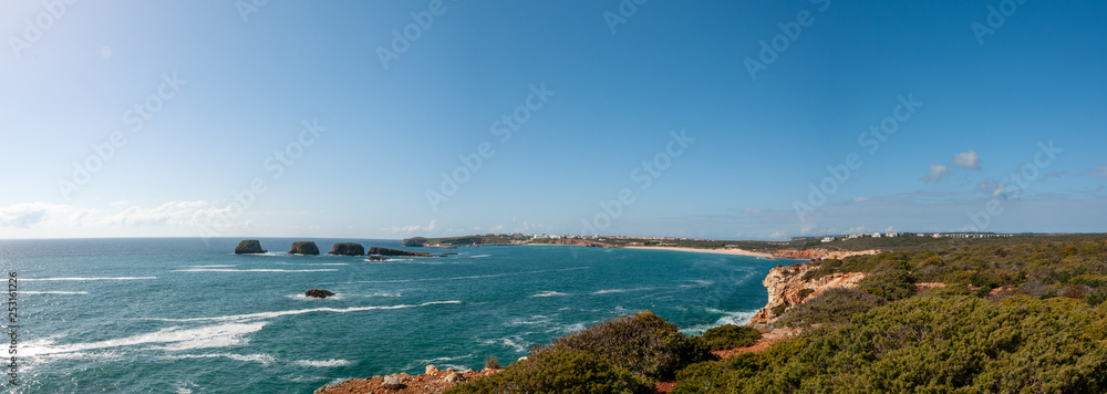 Portugal Algarve coastline panorama