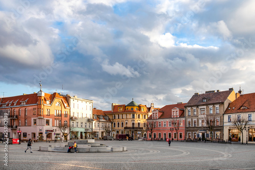Gniezno / Poland -  Old town sacred and secular buildings, Cathedral and cityscape - architecture of the first polish capital. 