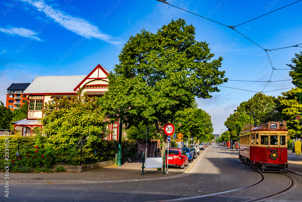 New Zealand, South Island. Christchurch, Canterbury Region. Worcester Boulevard