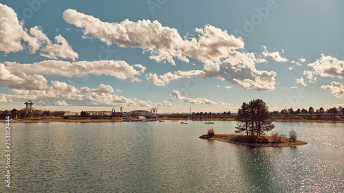 Lake schwarzl near Graz in Austria. photo