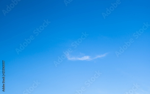 Blue sky with white clouds. Natural background