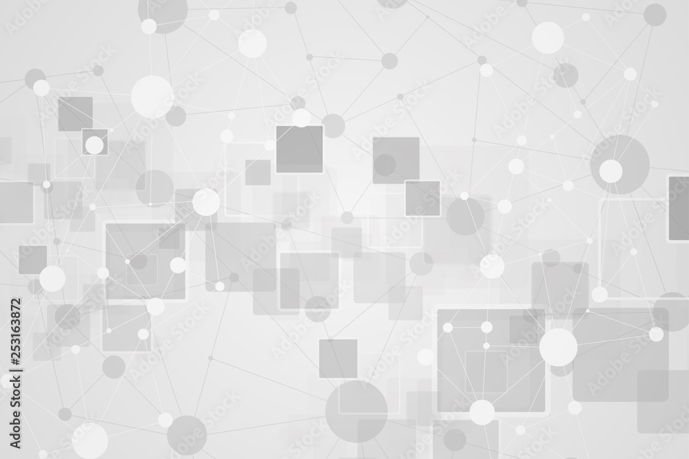 Technology concept. Future cyber technology web services for business and internet project. Geometric abstract background with line and dots. Vector Illustration Technology concept. Future cyber technology web services for business and internet project. Geometric abstract background with line and dots. Vector Illustration