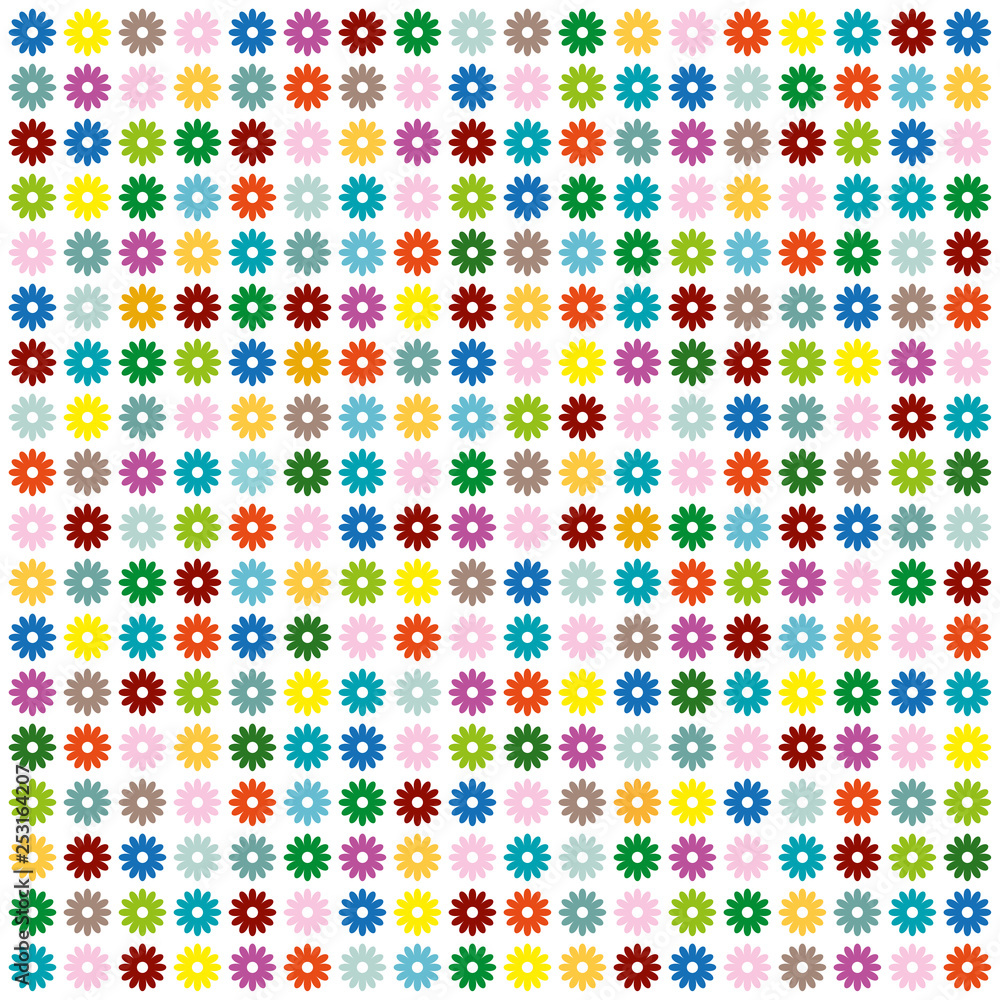 seamless Easter pattern with colorful flowers seamless Easter pattern with colorful flowers