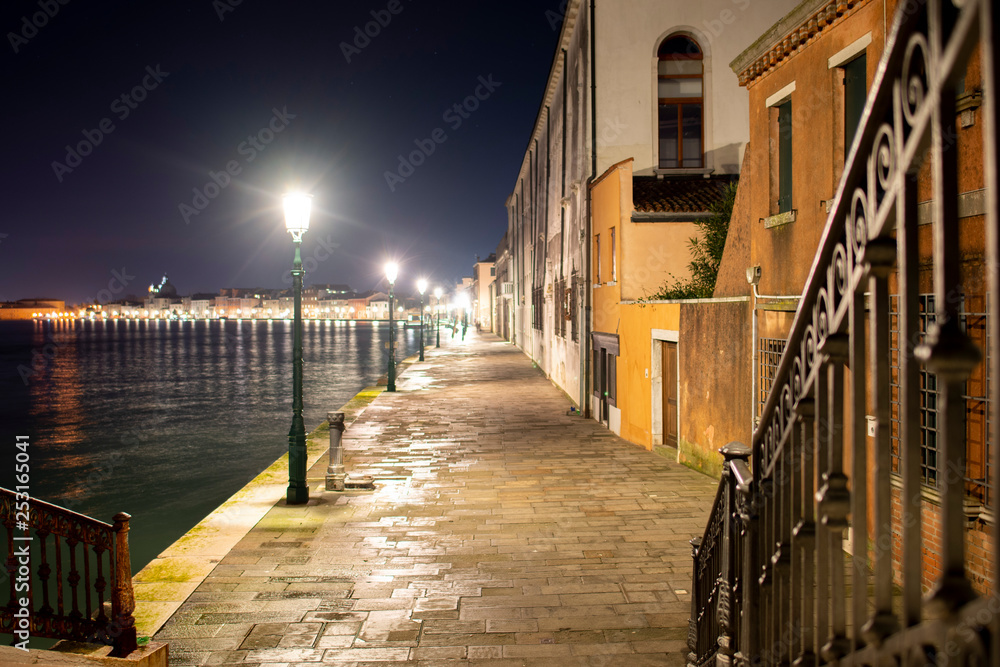 Giudecca Venice by night
