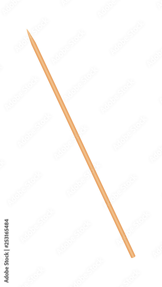 skewers wooden bamboo pointed tip stick thin isolated on white background wood skewers used to hold pieces foods tipped chopsticks for skewer barbecue skewer sticks for BBQ vegetable and fruits Stock ...