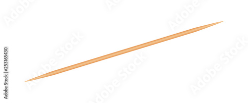 illustration Wooden Toothpicks isolated on white background, Bamboo Toothpick small sharp, Realistic Toothpicks wood photo