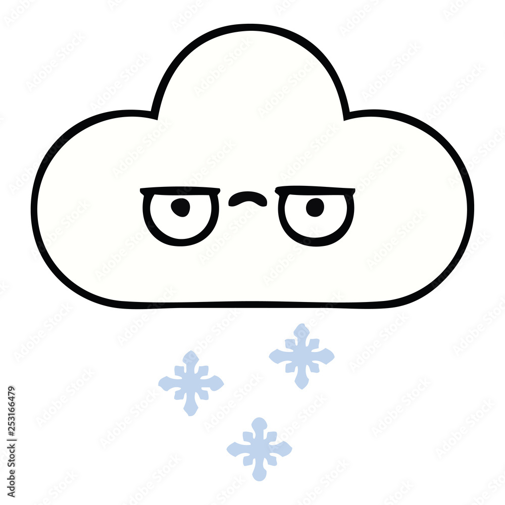 cute cartoon snow cloud cute cartoon snow cloud