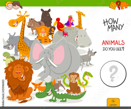 how many animals educational game