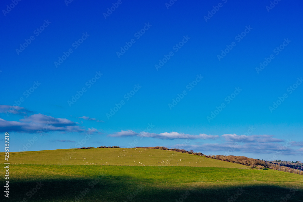 Fototapeta premium Rural British countryside landscape