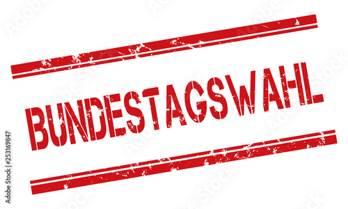 Stempel vector bundestagswahl