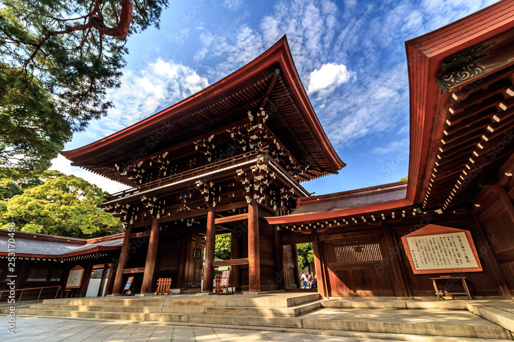 Fototapeta premium Meiji-Jingu Sanctuary Temple Tokyo