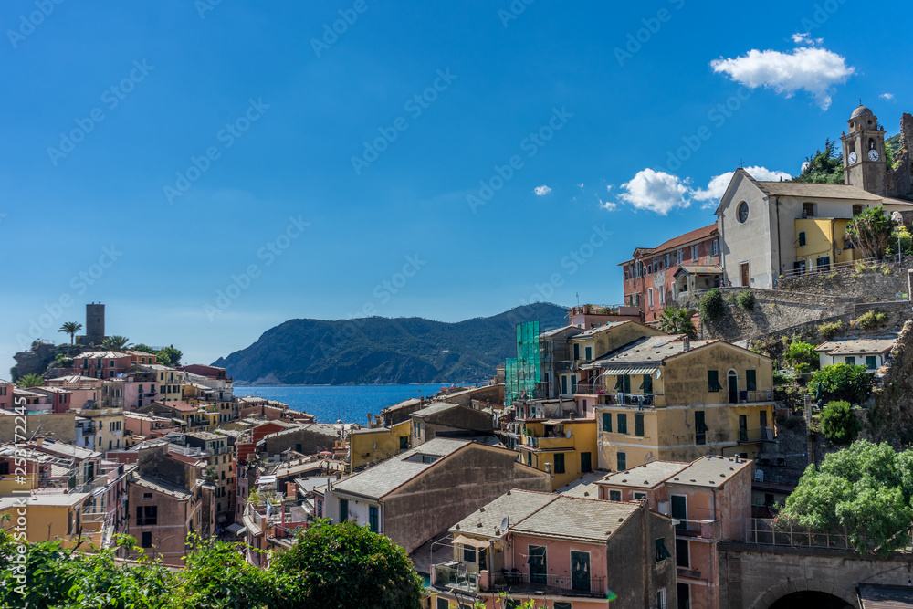 Italy, Cinque Terre, Vernazza, a view of a city