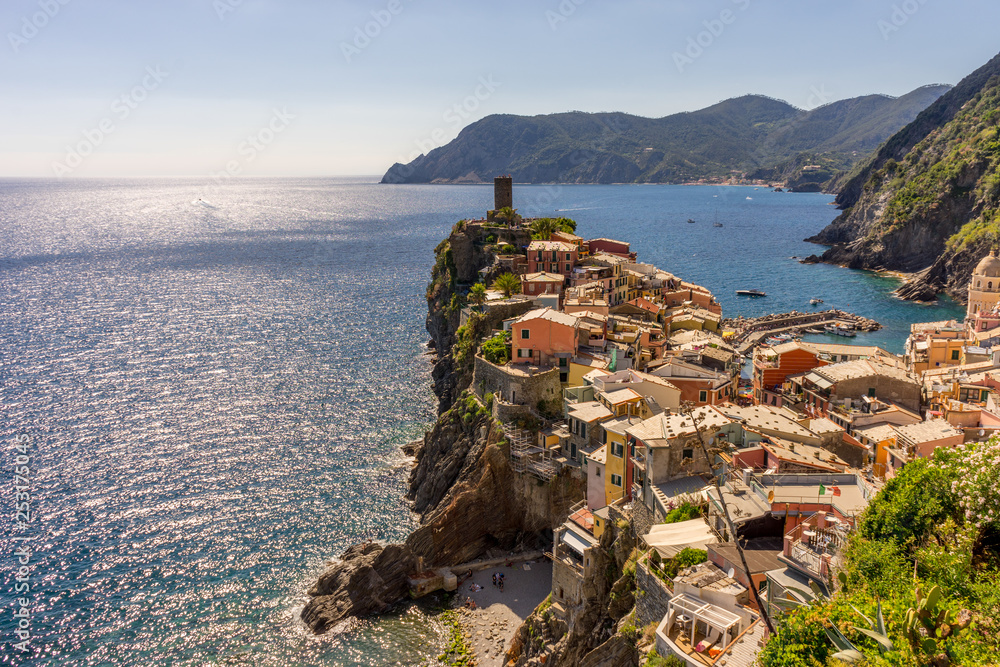 The townscape and cityscape of Vernazza, Cinque Terre, ItalyThe townscape and cityscape of Vernazza, Cinque Terre, Italy