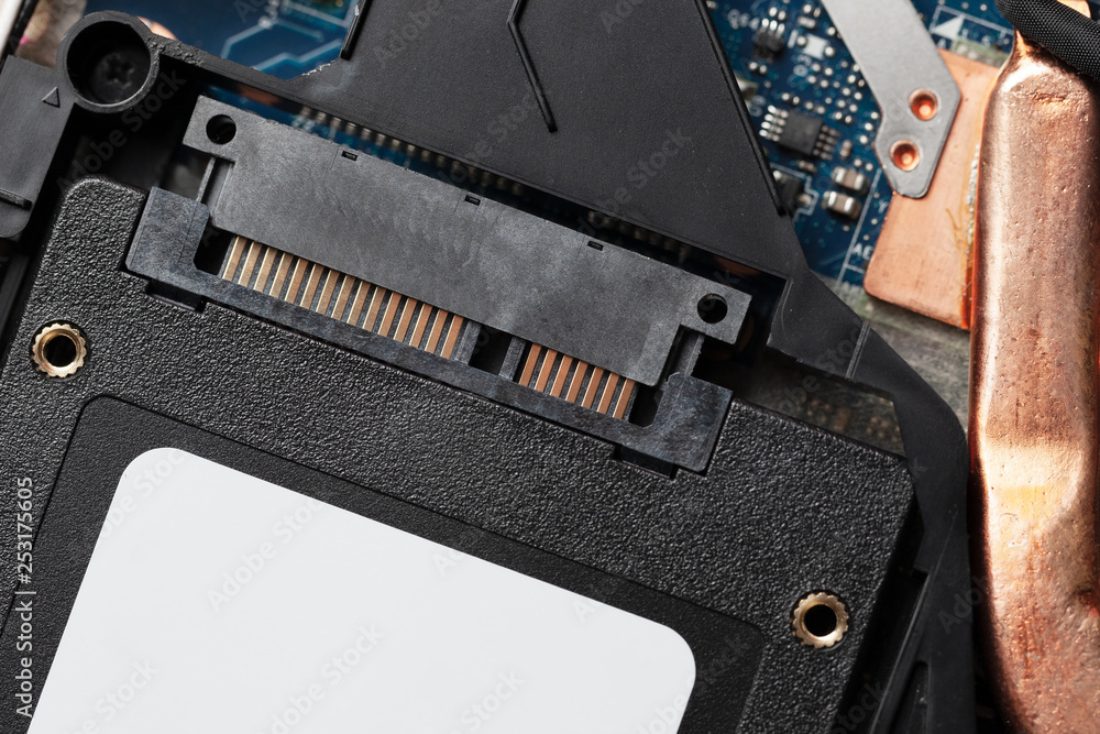installing new solidstate drive to laptop pc. sata and power