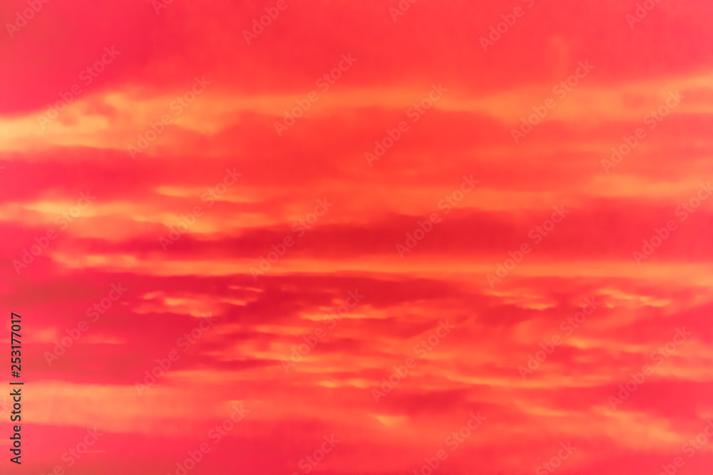 Fototapeta premium Artistic clouds at sunset