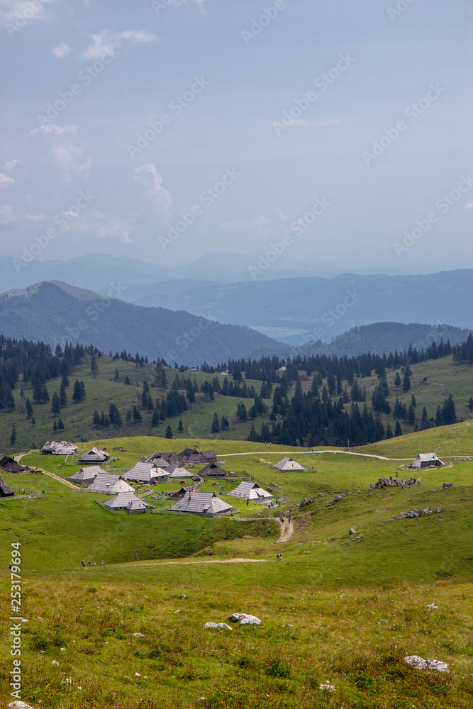 Beautiful view of Velika Planina in Slovenia