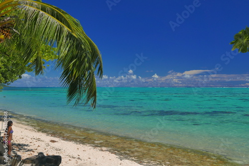 Photo lagon de moorea polynesie