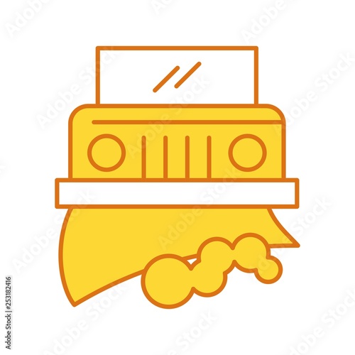 Vector snowplow icon