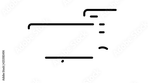 line icon animation computer