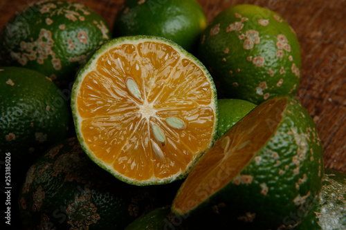 rangpur lime, or limao cravo in Portuguese. photo