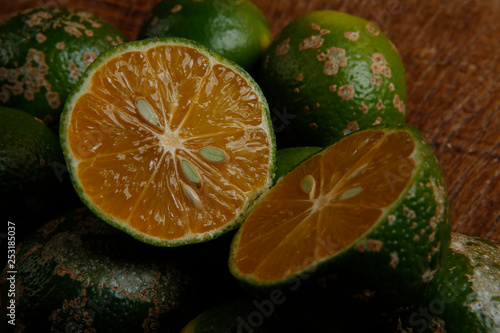 rangpur lime, or limao cravo in Portuguese. photo