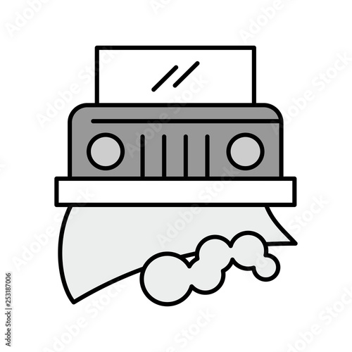 Vector snowplow icon