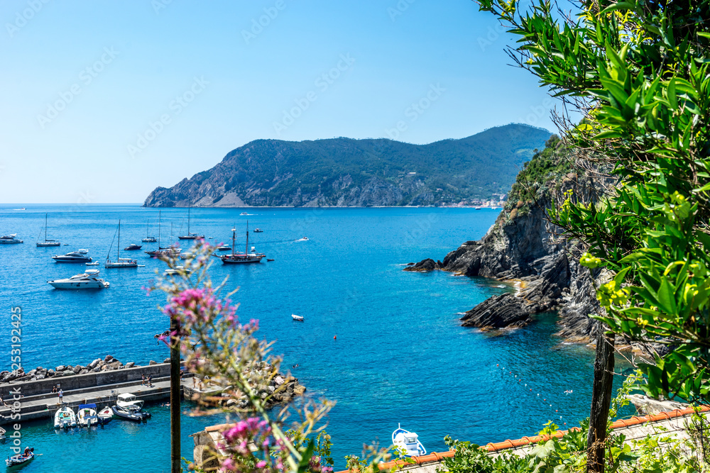 Italy, Cinque Terre, Vernazza, an island in the middle of a body of water