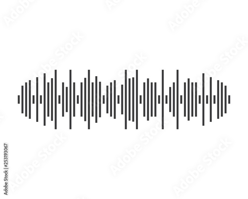 Sound wave logo template