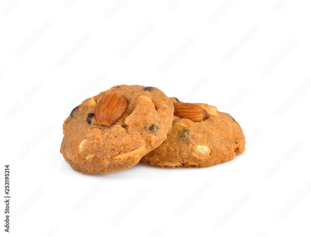 cookie on white background