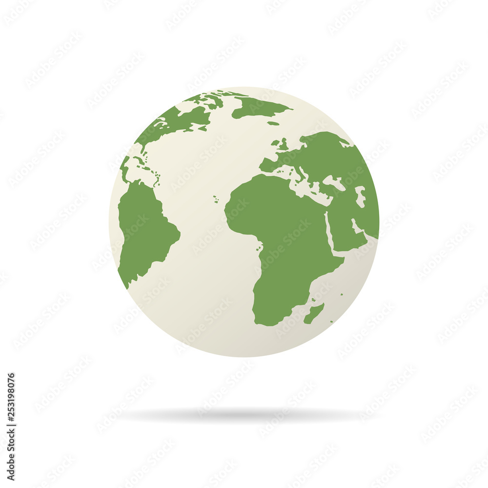 Happy earth day. Eco friendly. Ecology concept with Green earth. Vector illustration