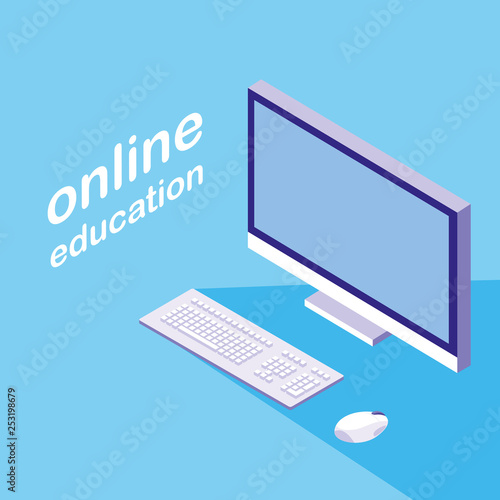 online education with desktop