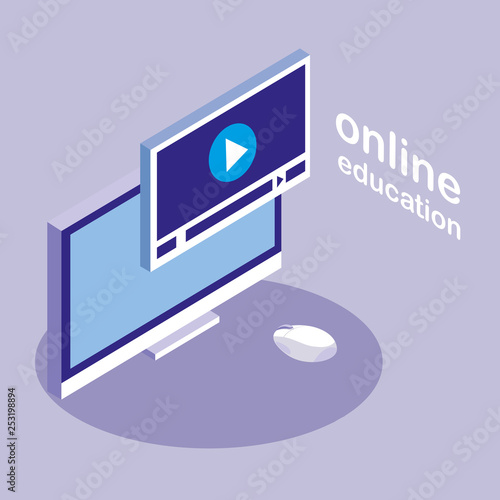 online education with desktop