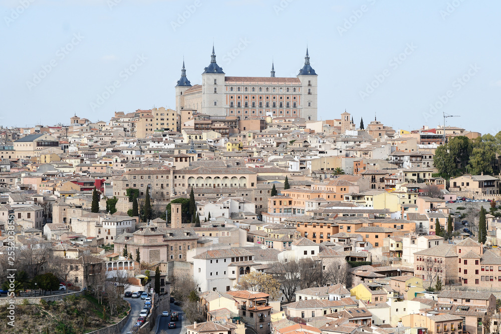TOLEDO-SPAIN-FEB 20, 2019: Toledo is a city and municipality located in central Spain; it is the capital of the province of Toledo and the autonomous community of Castile–La Mancha.