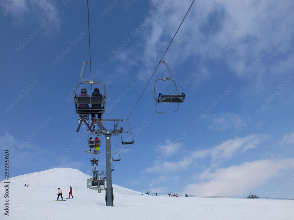 ski lift in mountains ski lift in mountains