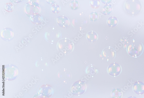 Wallpaper Mural Beautiful nature of soap bubbles floating in the air. Torontodigital.ca