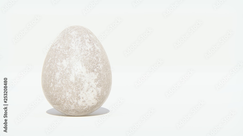 easter egg stone texture 3d rendering isolated on white background easter egg stone texture 3d rendering isolated on white background