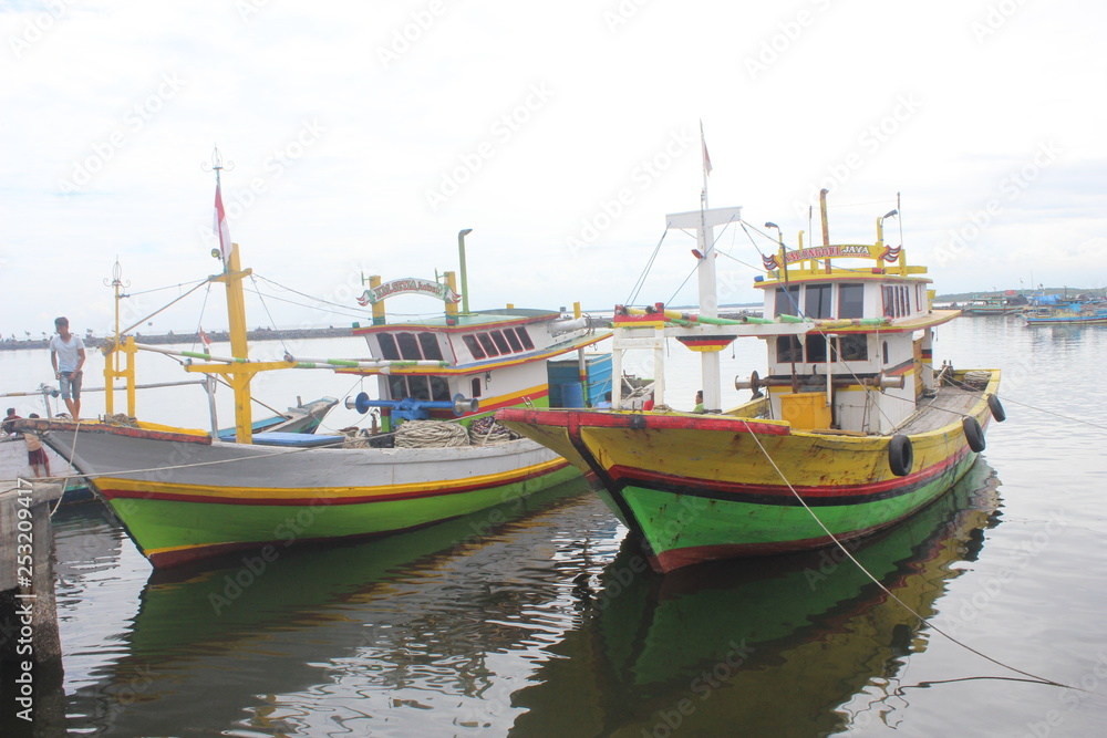 FISHING BOATS IN MAYANGAN PORT, PROBOLINGGO, EAST JAVA, INDONESIA
