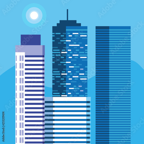 buildings construction cityscape scene