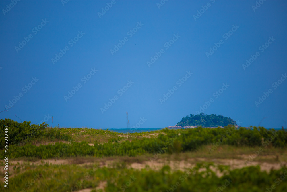 landscape with trees and blue sky landscape with trees and blue sky