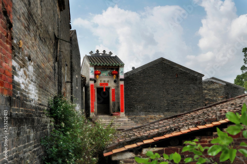 Licha Bagua, Zhaoqing city, Guangdong, China. Built 800 years ago, the village is the perfect example of a special category of the vernacular architecture of southern China. photo