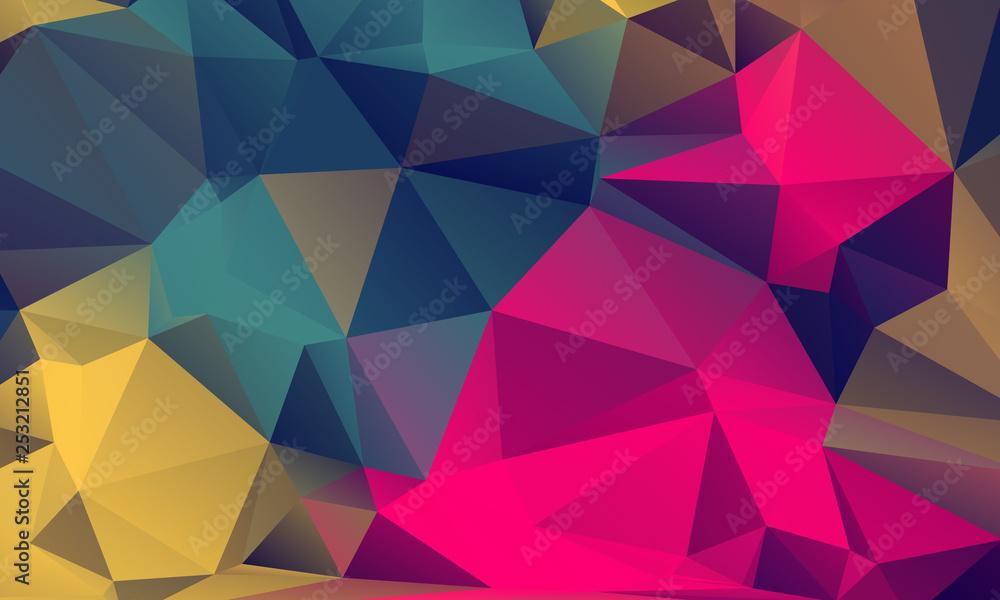 Obraz premium Abstract Color Polygon Background Design, Abstract Geometric Origami Style With Gradient