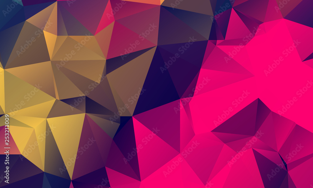 Naklejka premium Abstract Color Polygon Background Design, Abstract Geometric Origami Style With Gradient