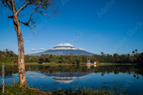 Landscape of Dempo Mountain at Pagaralam, South Sumatera, Indonesia. photo