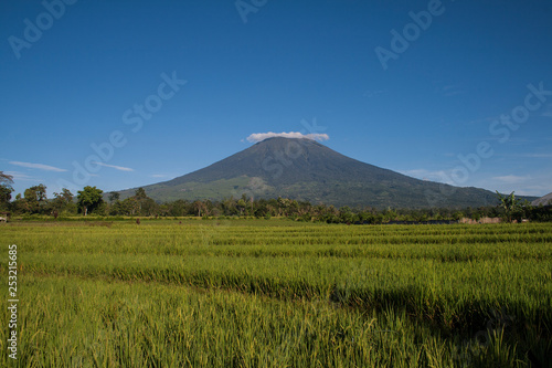 Landscape of Dempo Mountain at Pagaralam, South Sumatera, Indonesia. photo