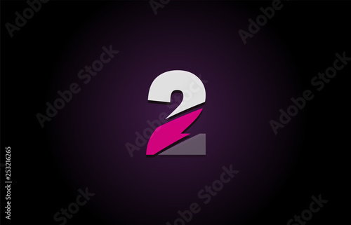 Design of number logo for company