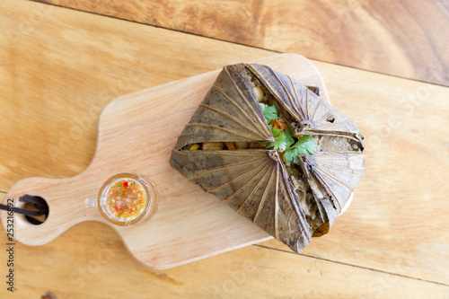 Taste Hong Kong Steamed Rice in Lotus Leaf Wrap